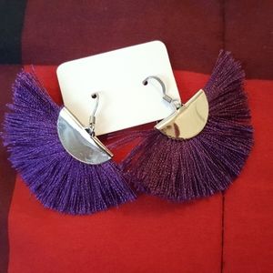 Stainless steel tassel ear rings